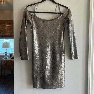 Metallic Express dress